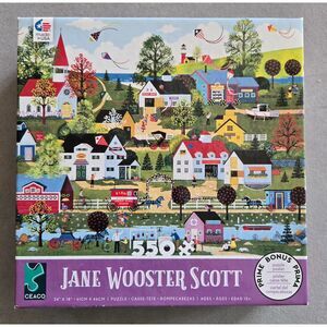Ceaco On The Summer Wind 550 pc Jane Wooster Scott Complete Puzzle 2018 Kites